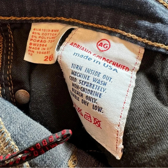 AG || Adriano Goldschmied Boot Cut "The Angel" Y2K Style Jeans Sz 26 - Picture 9 of 9